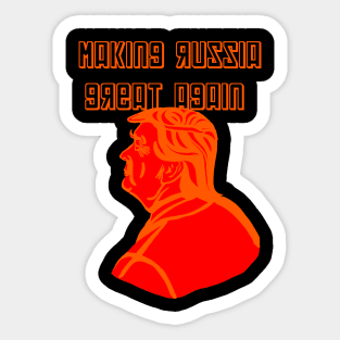 Trump Russia Great Again Sticker